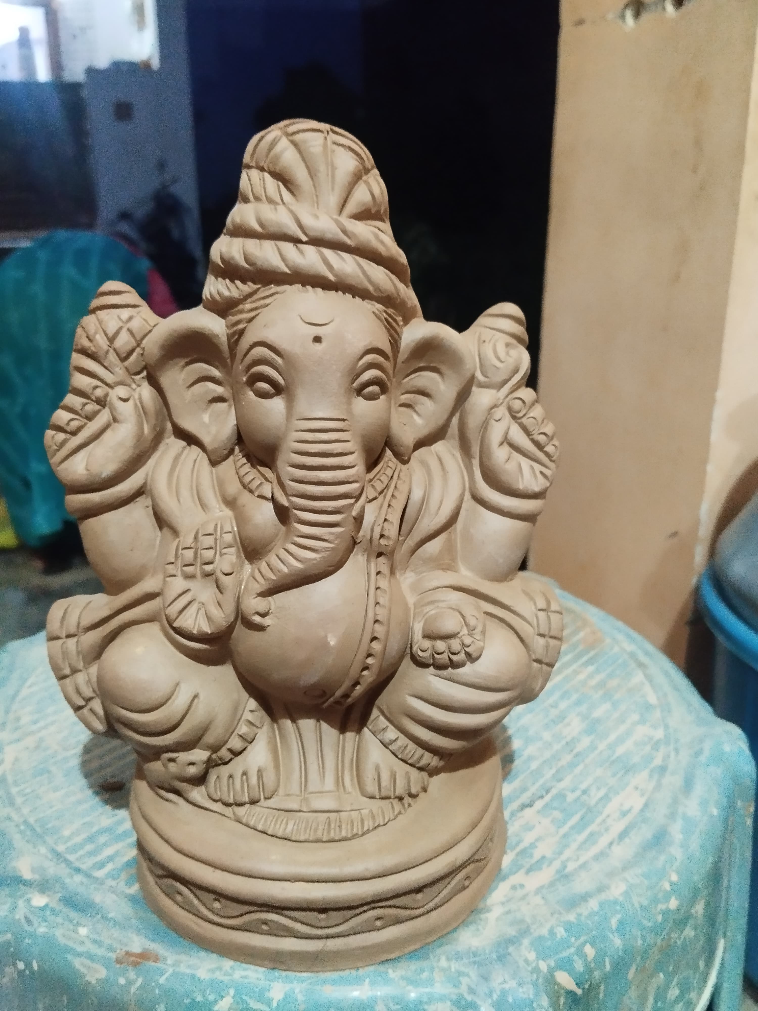 Clay Vinayaka idol eleven