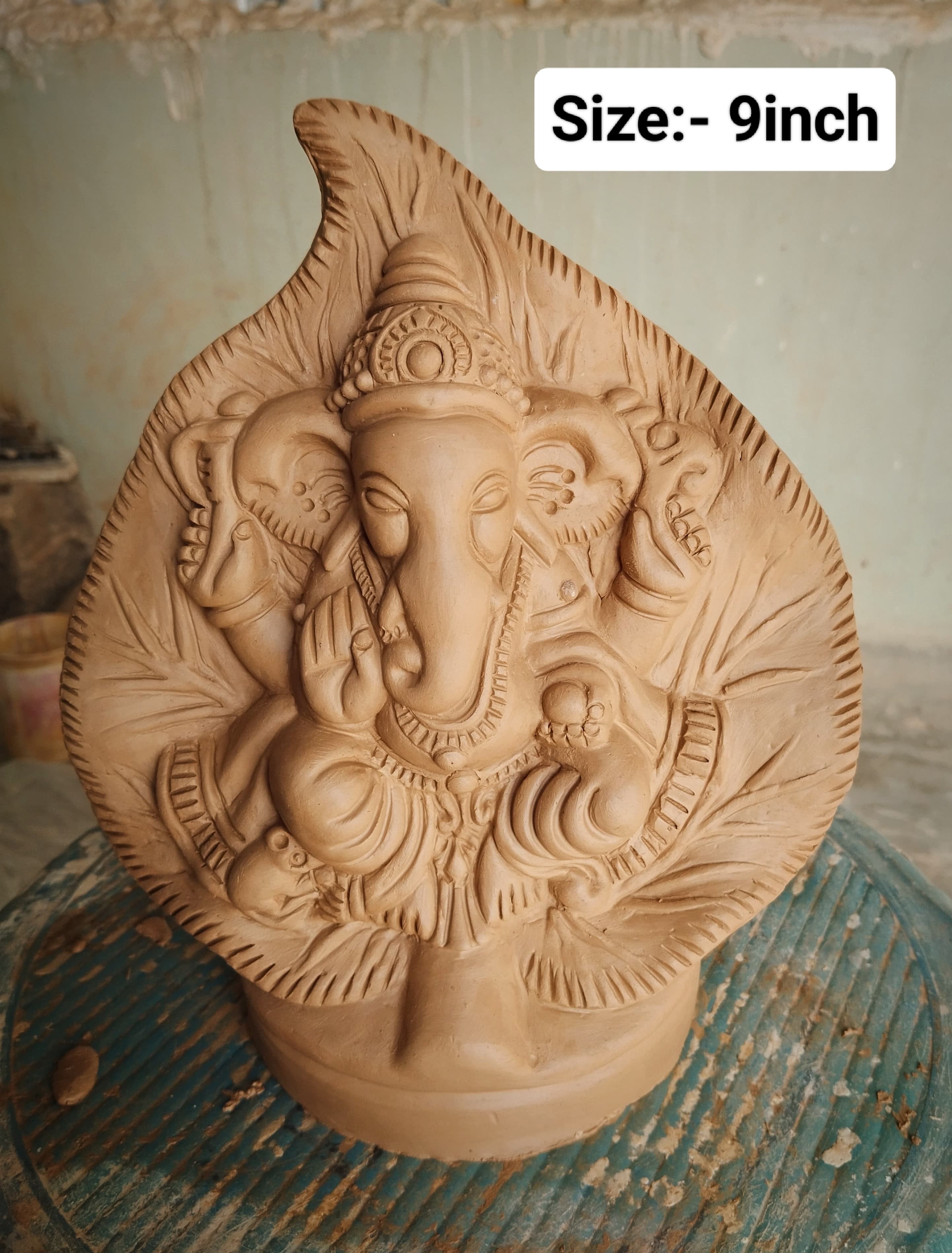 Clay Vinayaka idol nine