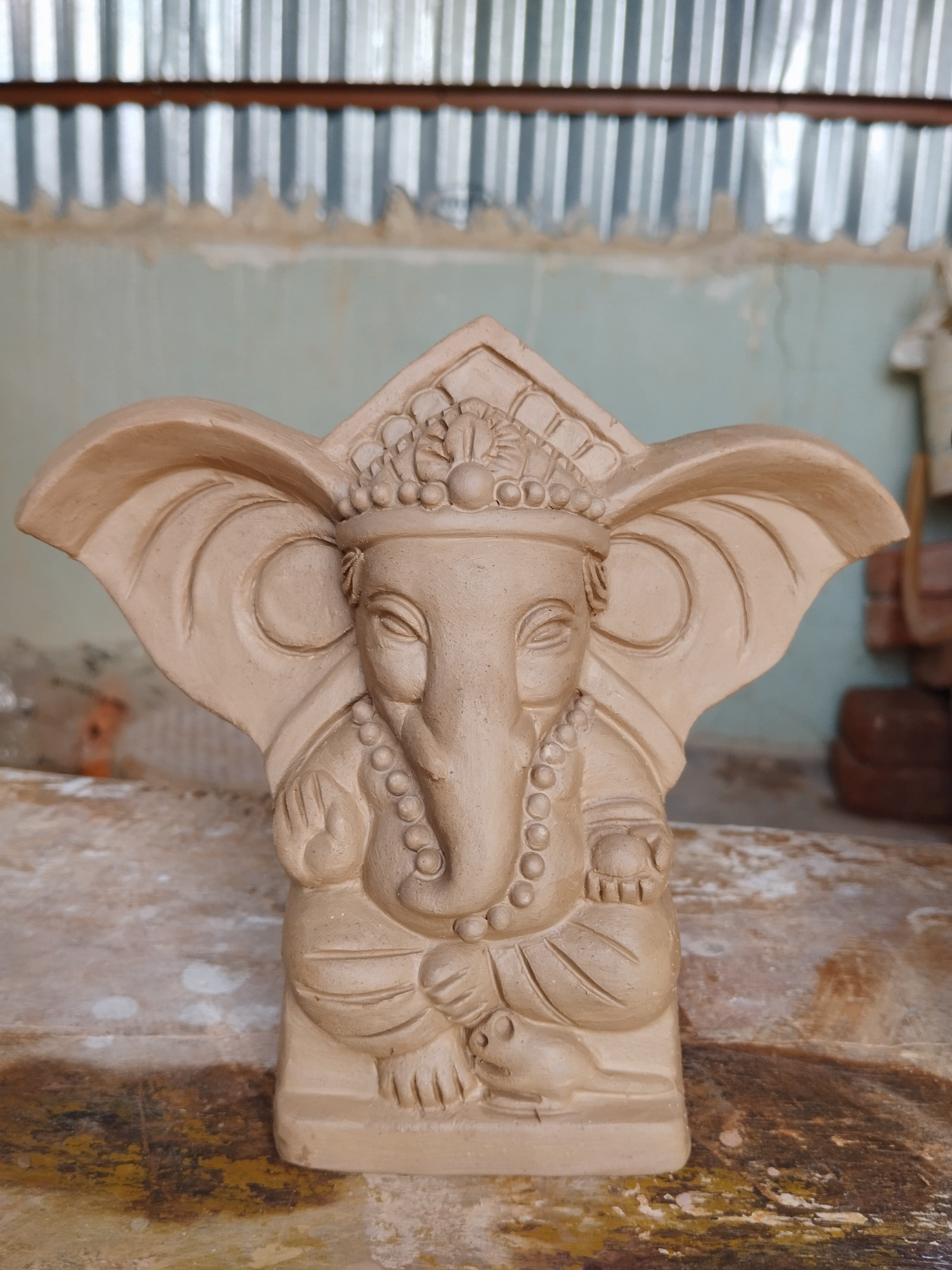 Clay Vinayaka idol ten