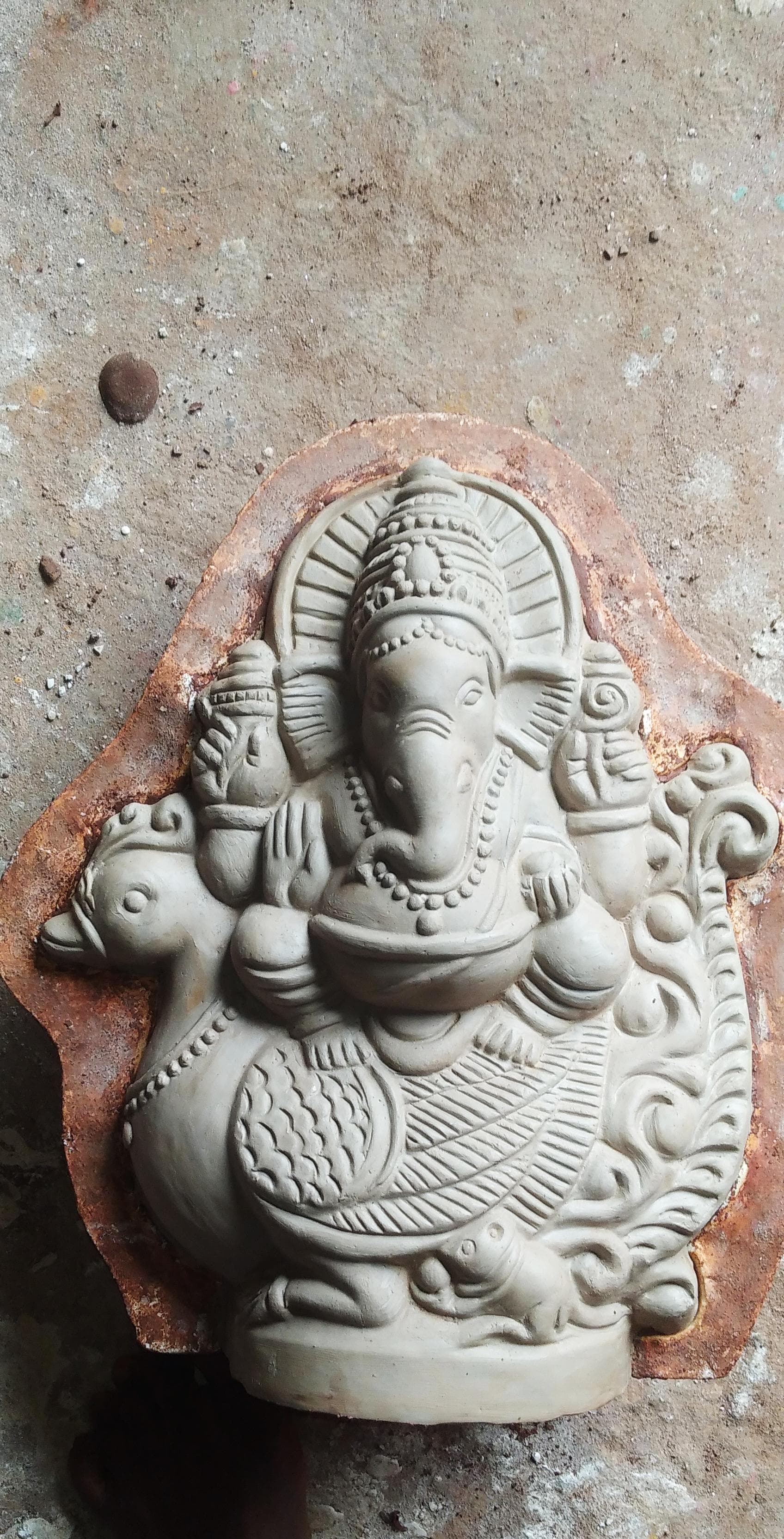 Clay Vinayaka idol two